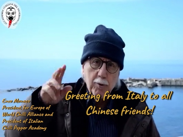 The President for Europe of World Chilli Alliance, Enzo Monaco, supports China in its battle against the novel Coronavirus Covid-2019